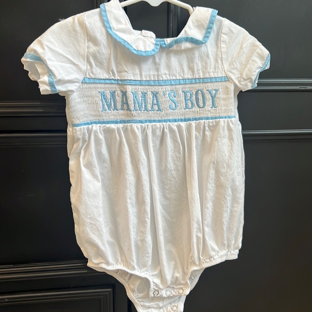 Baby boy smocked outfit